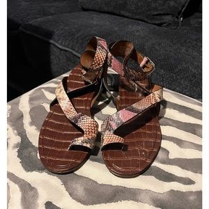 Snakeskin sandals